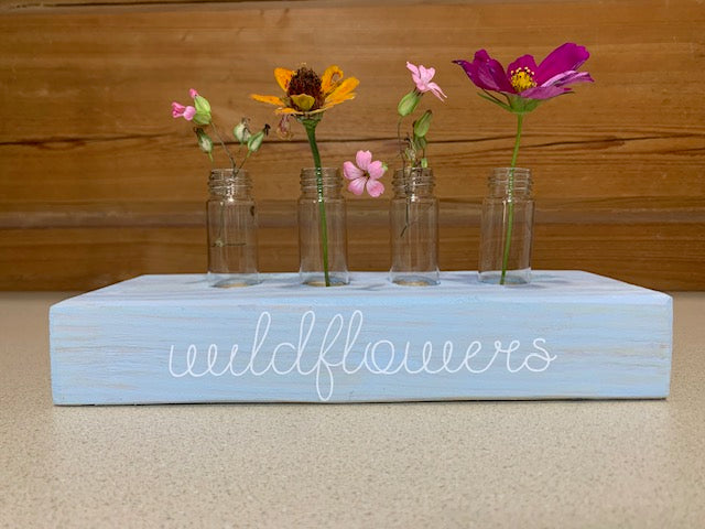 Wildflower Wooden Display
