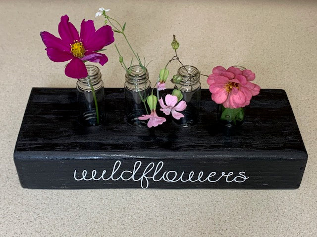 Wildflower Wooden Display