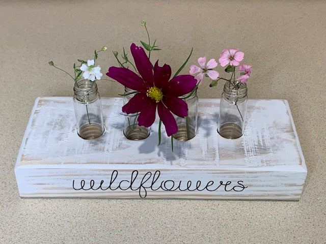 Wildflower Wooden Display