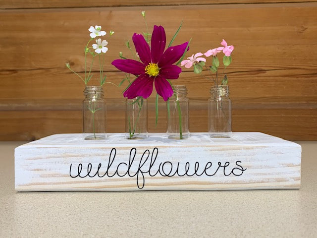 Wildflower Wooden Display