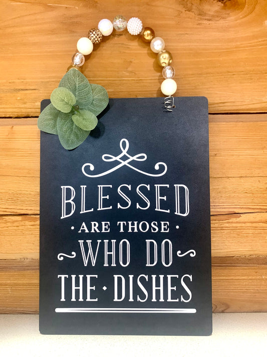 Blessed are those who do the dishes hanger