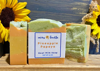 Pineapple Papaya Goat Milk Soap