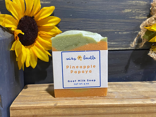 Pineapple Papaya Goat Milk Soap