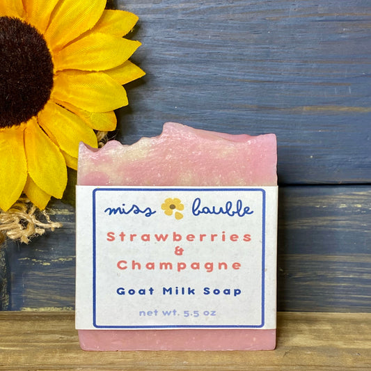 Strawberries & Champagne Goat Milk Soap