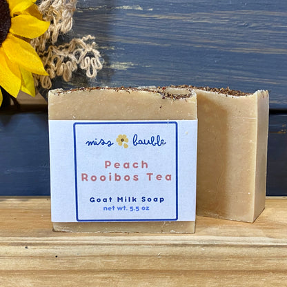 Peach Rooibos Tea Goat Milk Soap