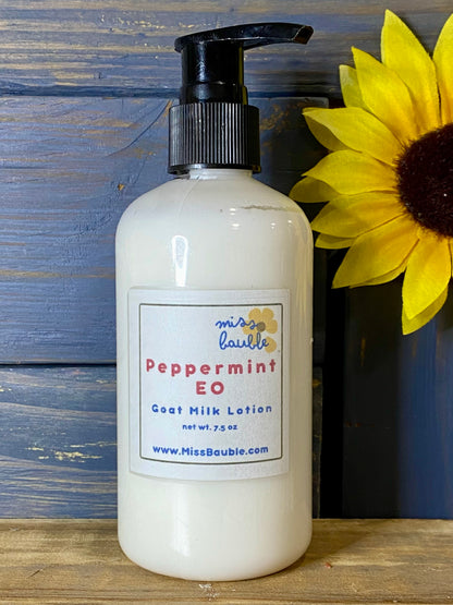 Peppermint Essential Oil Goat Milk Lotion