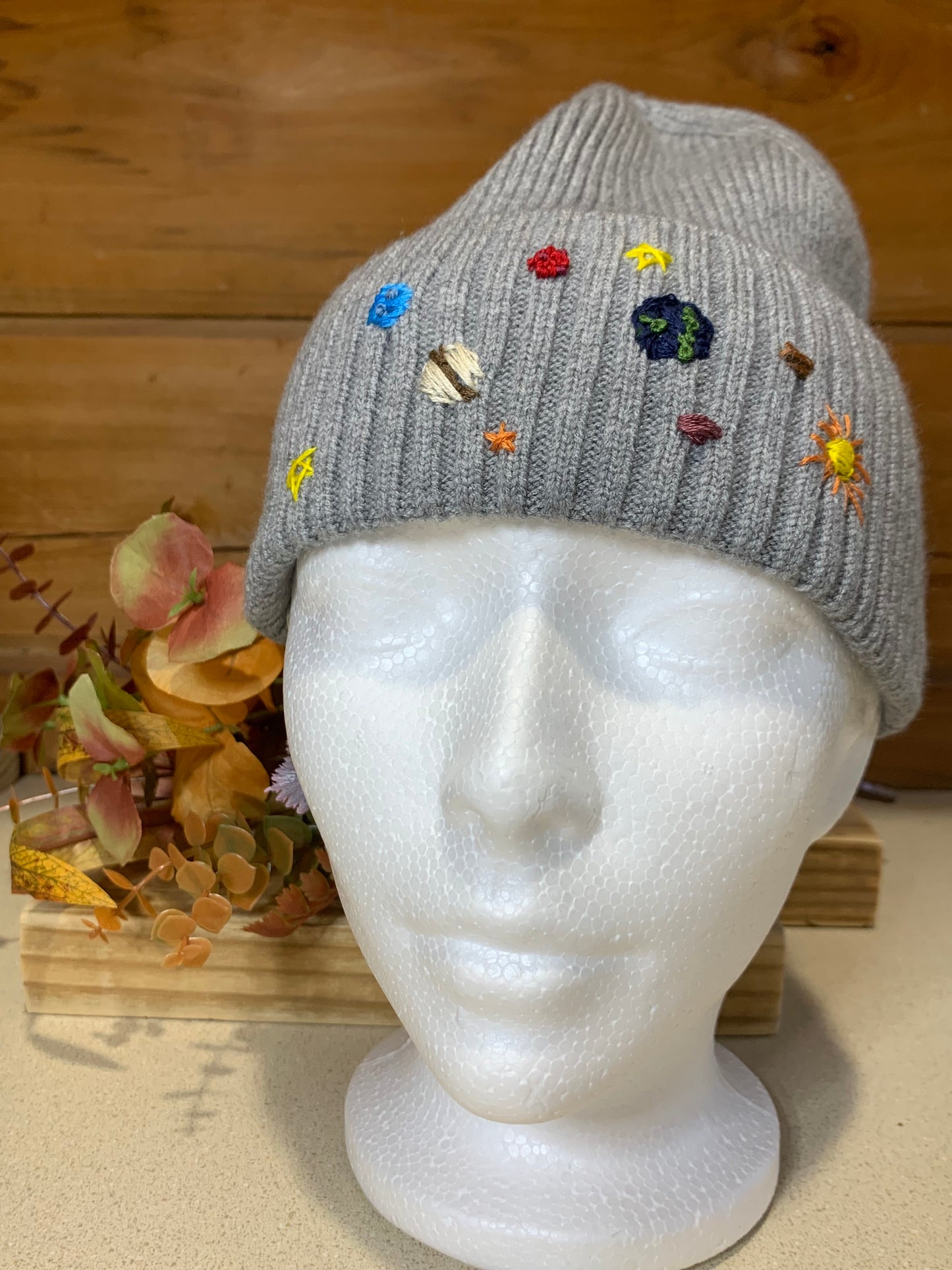 Beanie-Hand Embroidered Hat