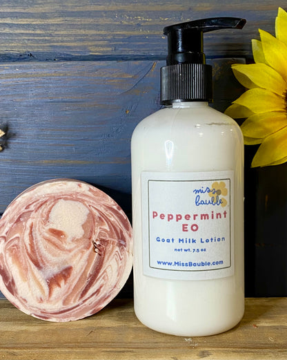 Peppermint Essential Oil Goat Milk Lotion