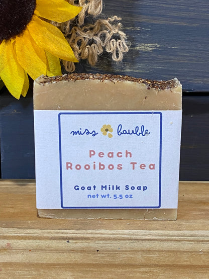 Peach Rooibos Tea Goat Milk Soap