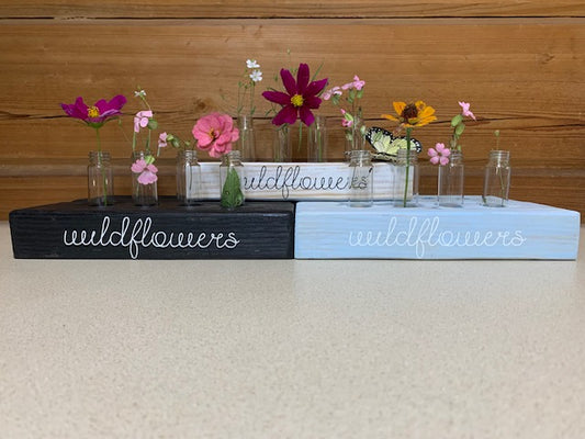 Wildflower Wooden Display