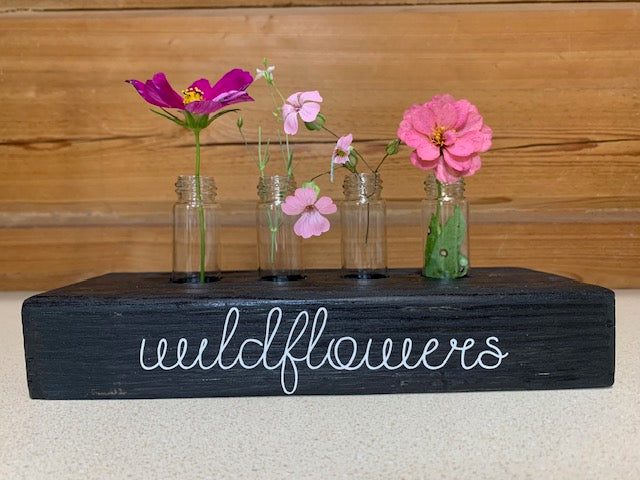 Wildflower Wooden Display