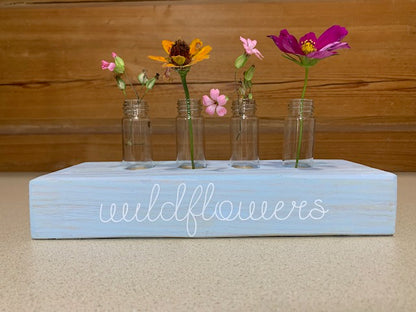 Wildflower Wooden Display